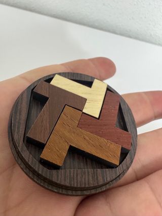 COLECCIÓN 4 PUZZLES DE MADERA DE DISEÑO MUY RAROS