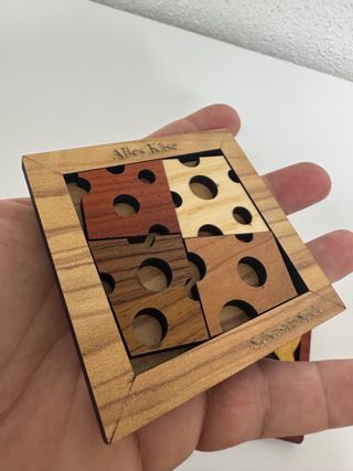 COLECCIÓN 4 PUZZLES DE MADERA DE DISEÑO MUY RAROS