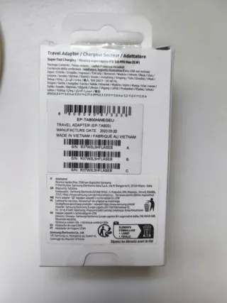 Cargador Samsung 25W PD y Cable USB-C