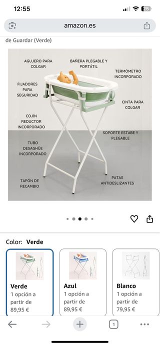 urgente! Bañera plegable para bebé con patas