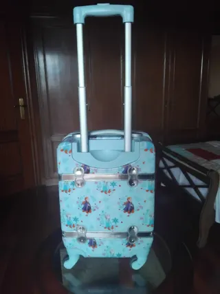 Valigia per Bambini Frozen Blu e Argento