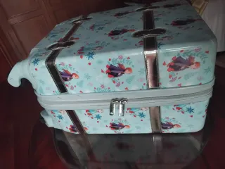 Valigia per Bambini Frozen Blu e Argento