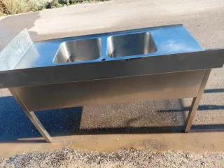 Lavabo industrial doble seno