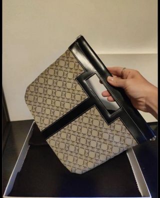 Bolso Carolina Herrera Nuevo Beige/Negro