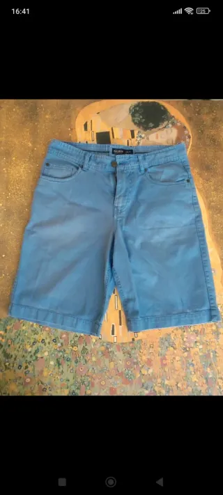 Bermudas vaqueras azules