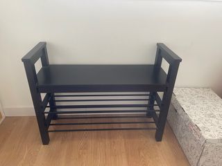 Zapatero Negro Madera