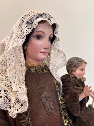 Virgen del Carmen Capipota. Talla madera policroma