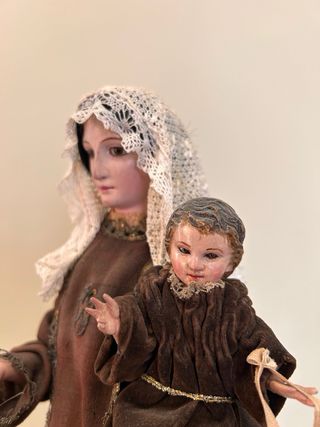 Virgen del Carmen Capipota. Talla madera policroma