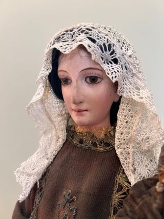 Virgen del Carmen Capipota. Talla madera policroma