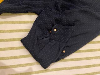 Blusa Zara Azul Marino Talla M