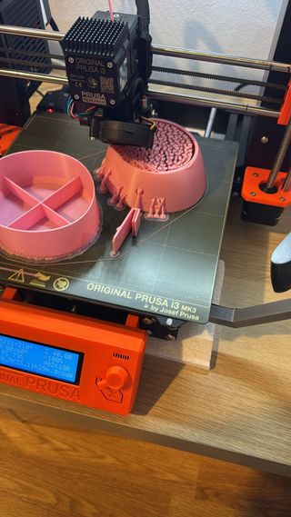 Joyero con forma de gato en 3D color rosa