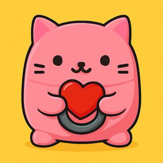 Joyero con forma de gato en 3D color rosa