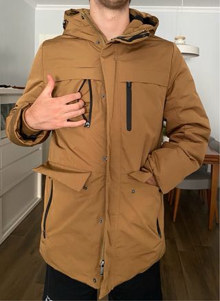 Cazadora térmica marrón como nueva