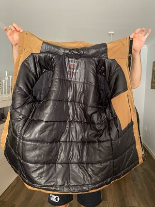 Cazadora térmica marrón como nueva