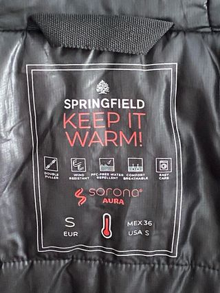 Cazadora térmica marrón como nueva