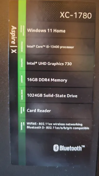 Acer Aspire XC-1780 PC Sobremesa