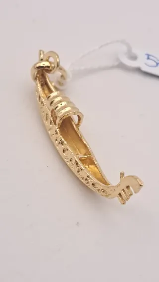 Colgante Oro 18k Barco Gondola