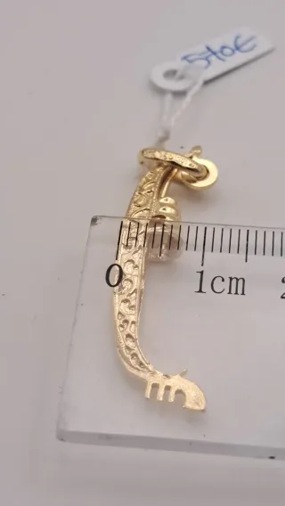 Colgante Oro 18k Barco Gondola