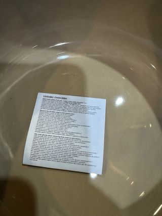 Prato Fundo/Saladeira Primark Home Cerâmica Bege