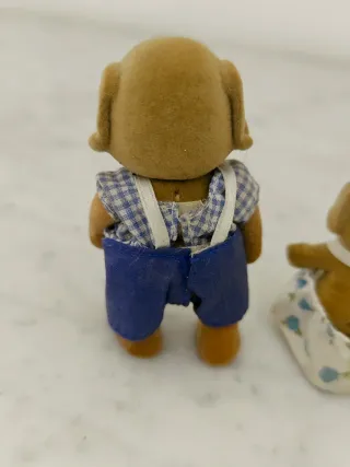 Figuras perro padre e hija