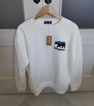 Sudadera Patagonia Oso Multicolor Blanca