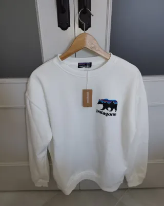 Sudadera Patagonia Oso Multicolor Blanca