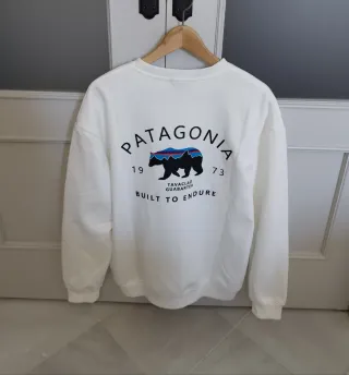 Sudadera Patagonia Oso Multicolor Blanca