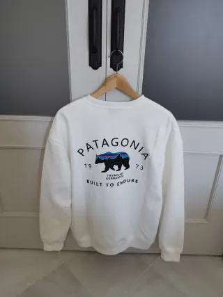 Sudadera Patagonia Oso Multicolor Blanca