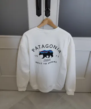 Sudadera Patagonia Oso Multicolor Blanca