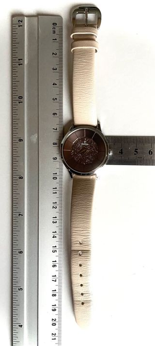 Reloj Festina Mujer Beige y Plateado