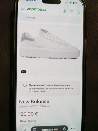 Zapatillas New Balance CT 302 Blancas y Grises