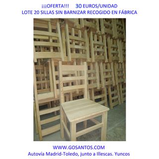 20 sedie comode e resistenti in legno. Economiche