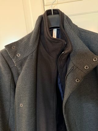 Abrigo Lana Zara Man Gris Talla M