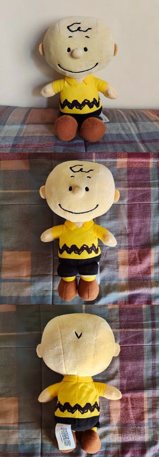 Set 3 peluche Peanuts: Charlie Brown, Linus, Lucy