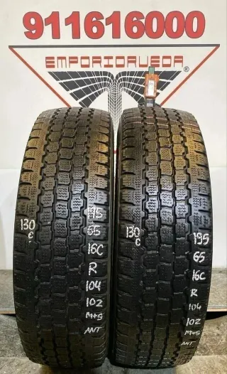 -195 65 16C R BRIDGESTONE RUEDA AL 90% VIDA UTIL
