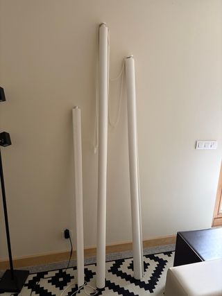 Estor enrollable translúcido blanco