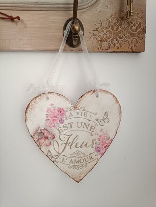 Corazón Decoración Shabby Chic núm. 59