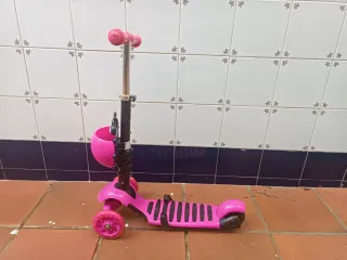 Patinete infantil 3 ruedas rosa