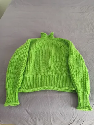 Jersey de invierno verde vivo
