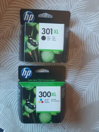 Lote Tintas HP 301XL Negro y 300XL Tricolor