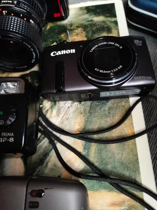 Lote Cámaras Konica, Canon, Kodak Vintage