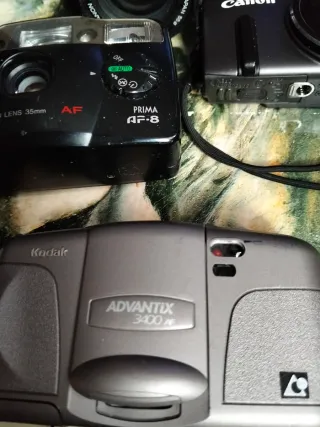 Lote Cámaras Konica, Canon, Kodak Vintage