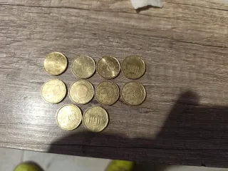 Lote 10 monedas 20 céntimos