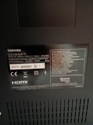 Televisión Toshiba Negra