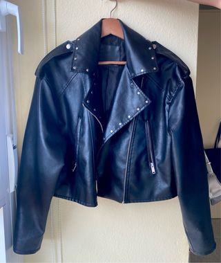 Cazadora Biker Negra