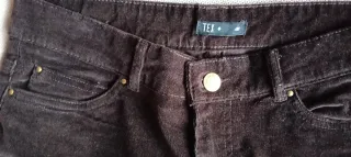 Lote 4 pantalones pana fina elásticos