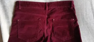 Lote 4 pantalones pana fina elásticos