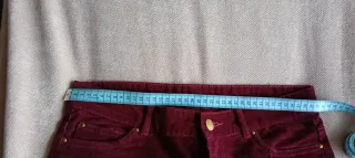 Lote 4 pantalones pana fina elásticos