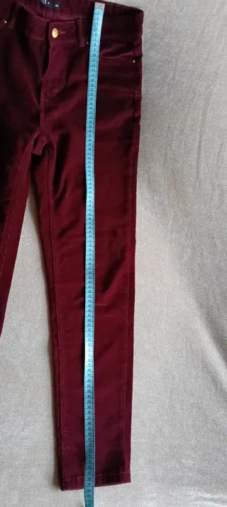 Lote 4 pantalones pana fina elásticos