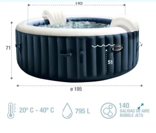 Jacuzzi Intex Pure Spa Plus 4 Personas